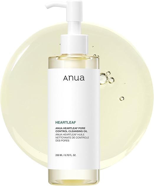 ANUA HEARTLEAF PORE CONTROL FACE CLEANSING OIL.