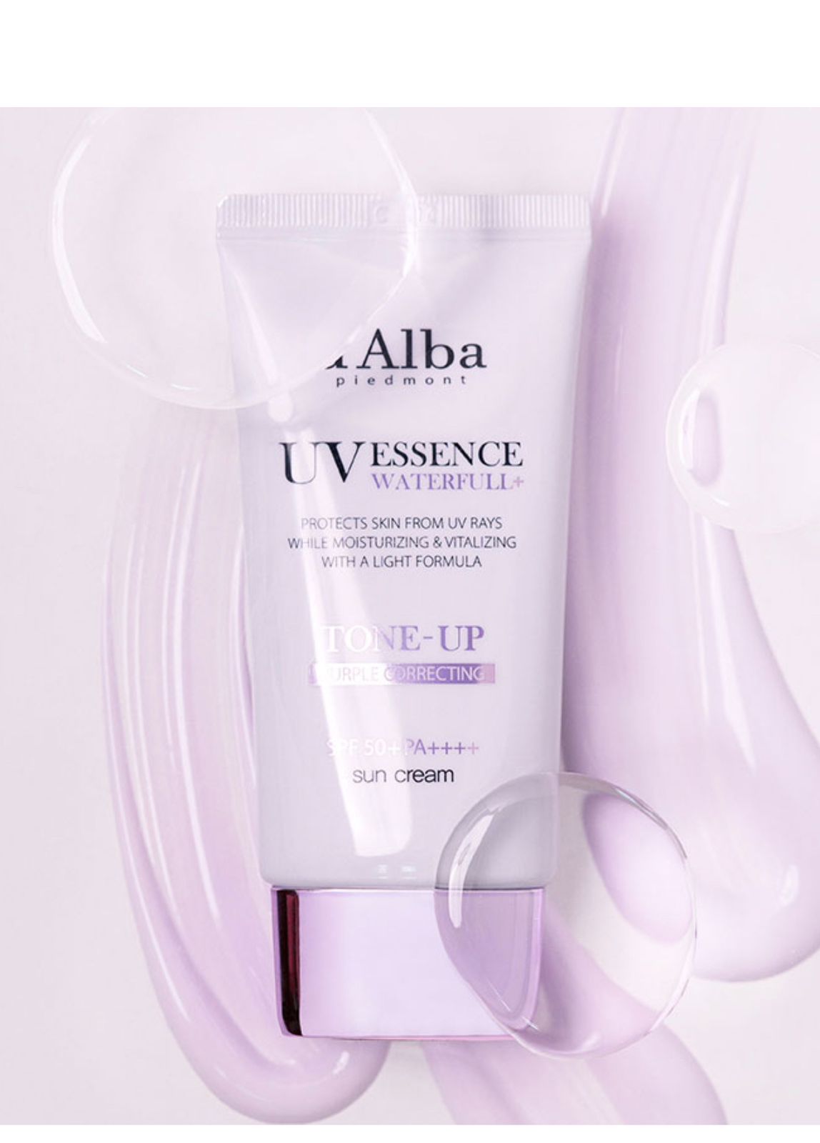 d'Alba Waterfull Tone-Up Sun Cream (Purple).