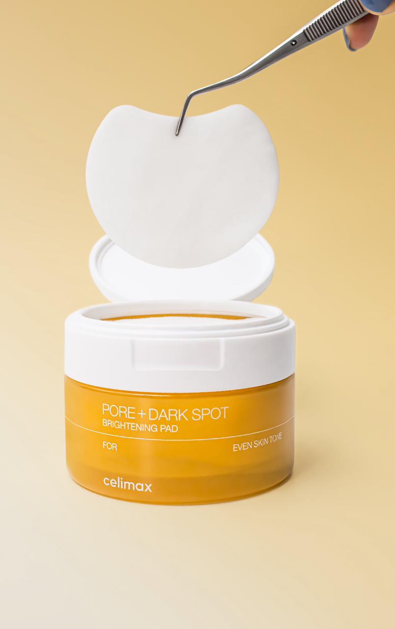 Celimax Pore+ Dark Spot Brightening Pad 40 Pads – Pore Care & Radiance-Boosting Toner Pads.