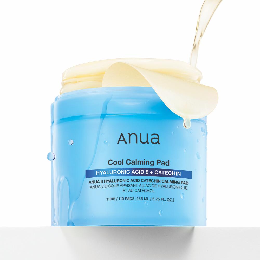 Anua Hyaluronic Acid 8 Catechin Cool Calming Pad.