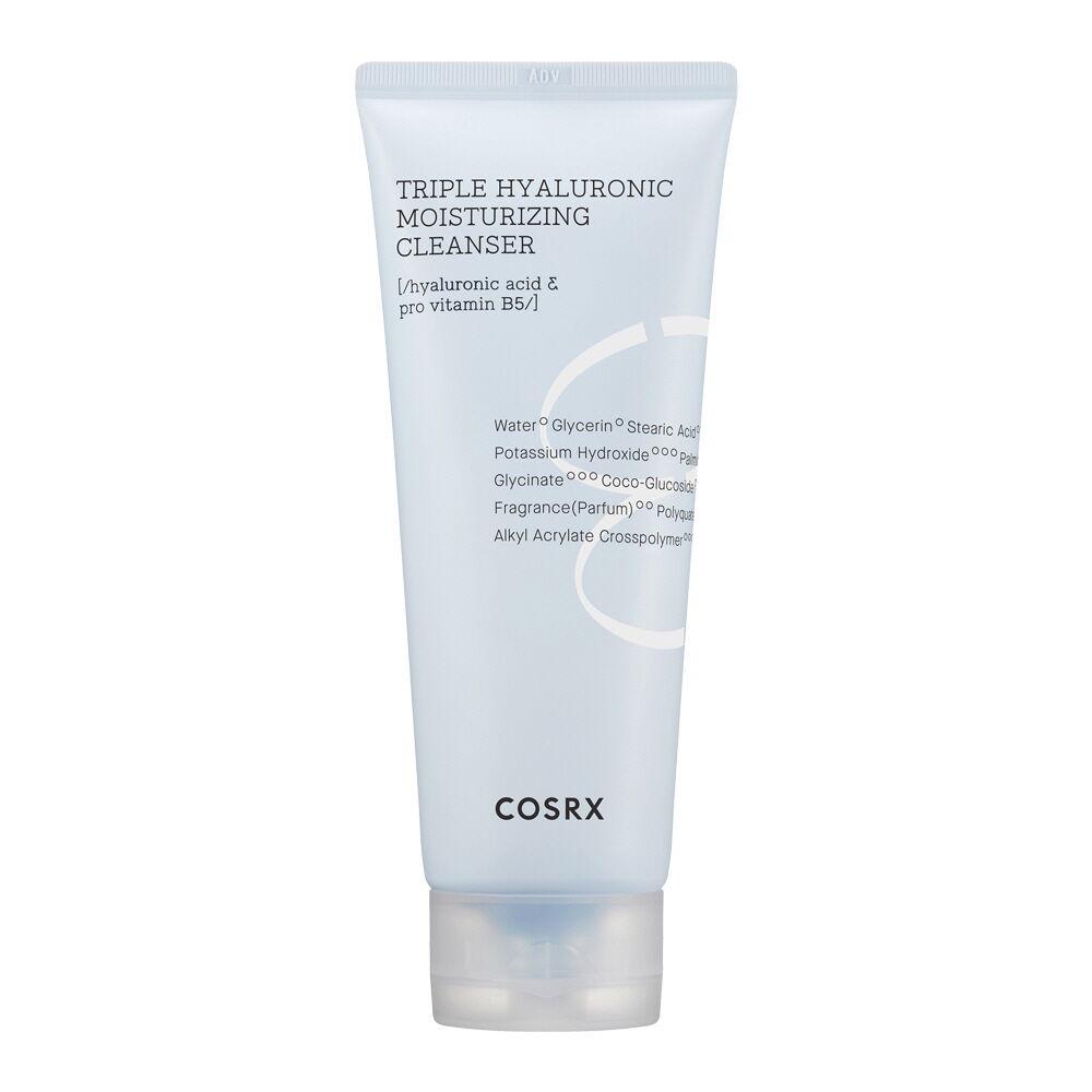 COSRX – Hydrium Triple Hyaluronic Moisturizing Cleanser .